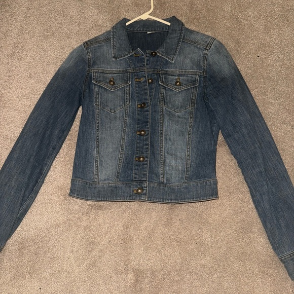 HP Jackets & Blazers - HP Dark Blue Jean Jacket